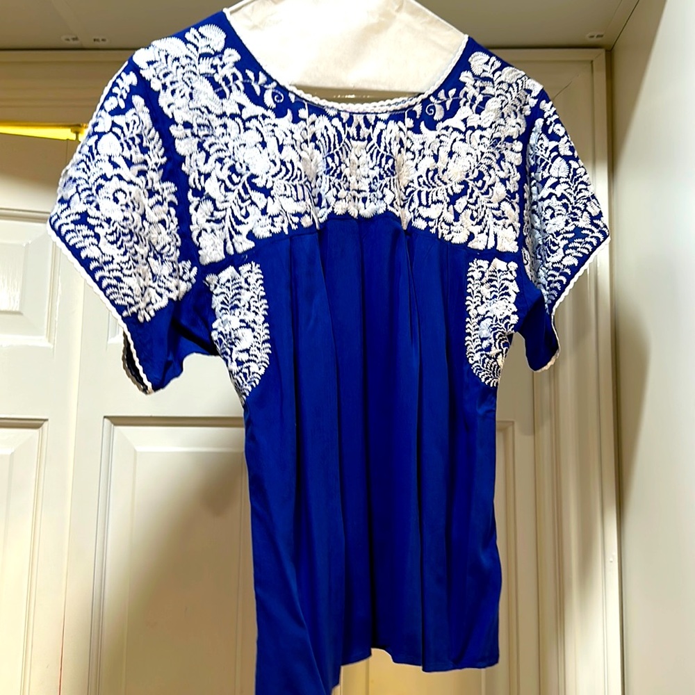 Small Buddy Love Embroidered Blouse